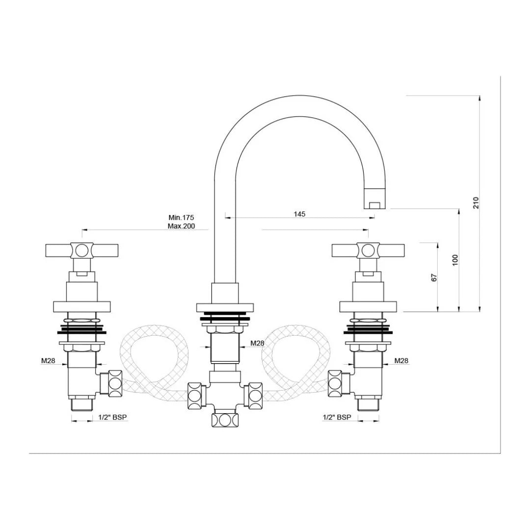 Jaquar Table Mounted Regular Basin Mixer Solo SOL-CHR-6189 - Chrome