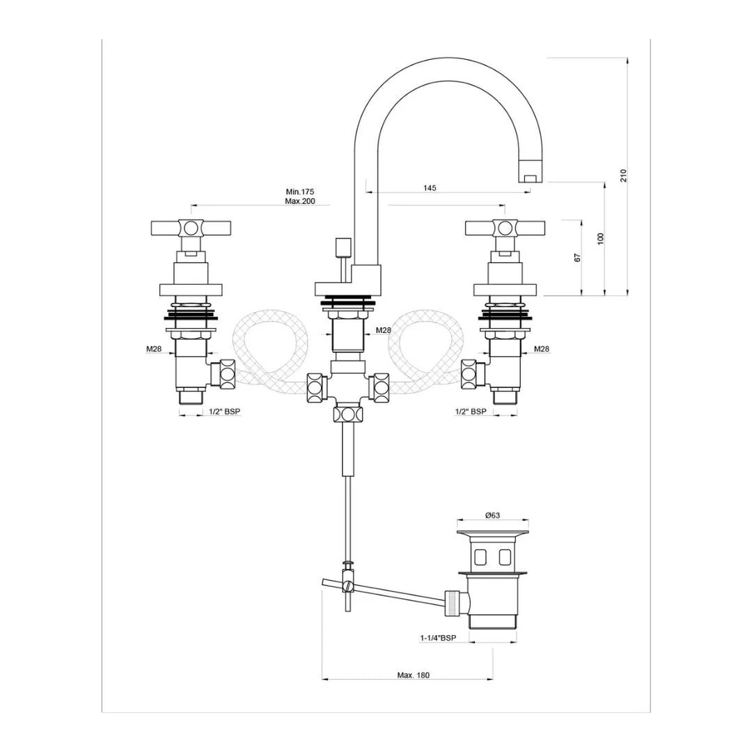 Jaquar Table Mounted Regular Basin Mixer Solo SOL-CHR-6191 - Chrome
