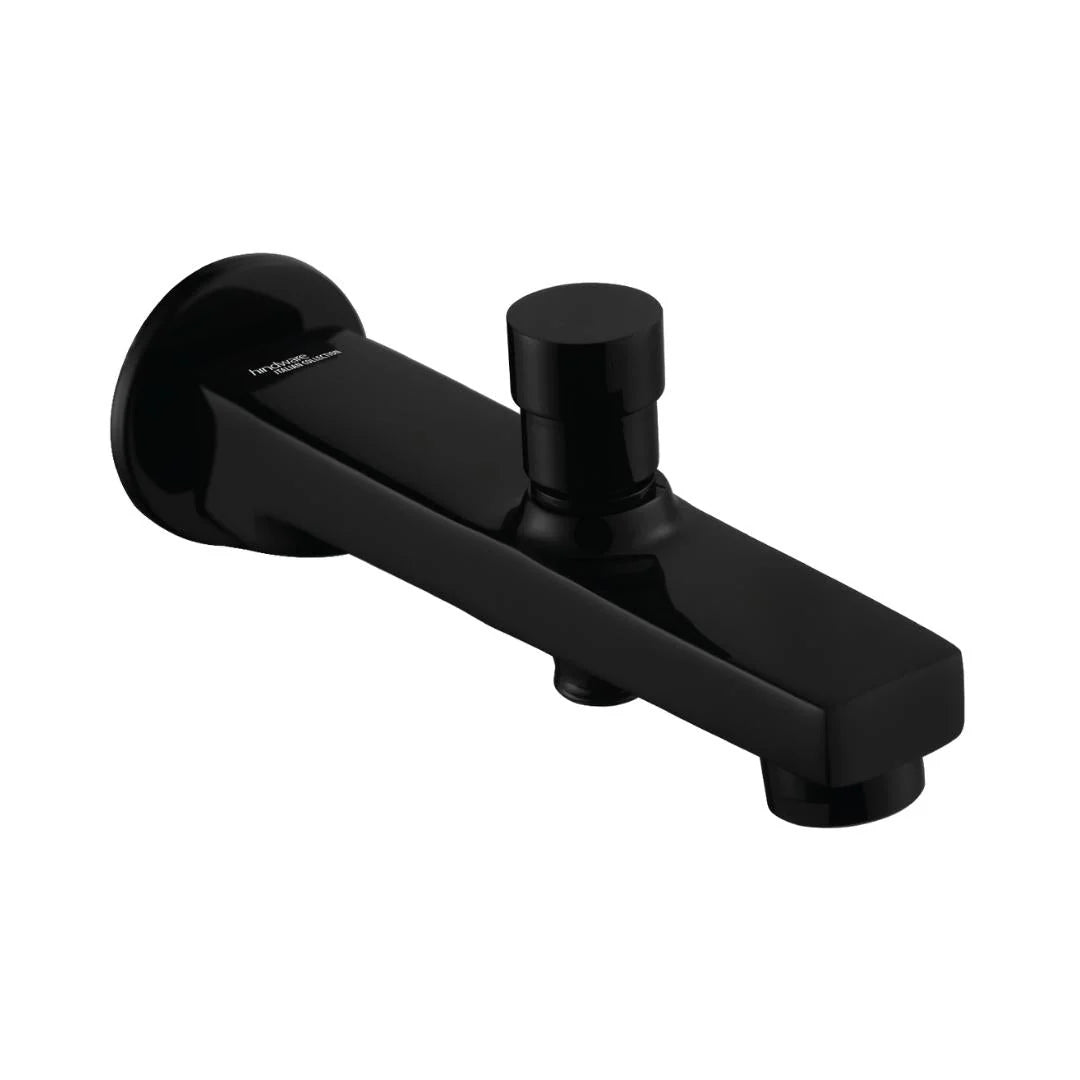 Hindware Wall Mounted Spout Element F360010GRT - Black Chrome