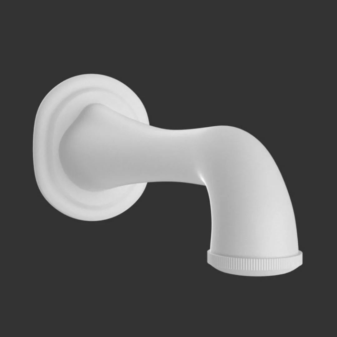 Jaquar Wall Mounted Spout Queens Prime SPJ-WHM-7429PM - White Matt