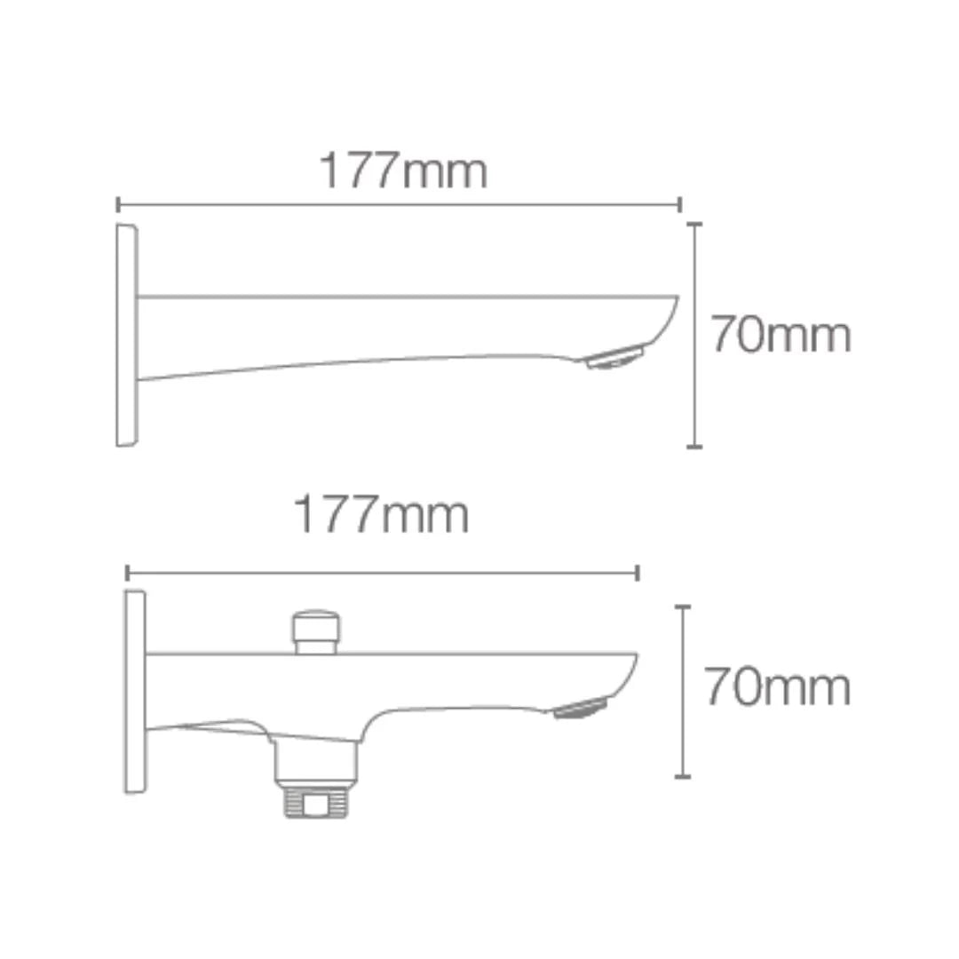 Kohler Wall Mounted Spout Aleo 20077IN-AF - French Gold