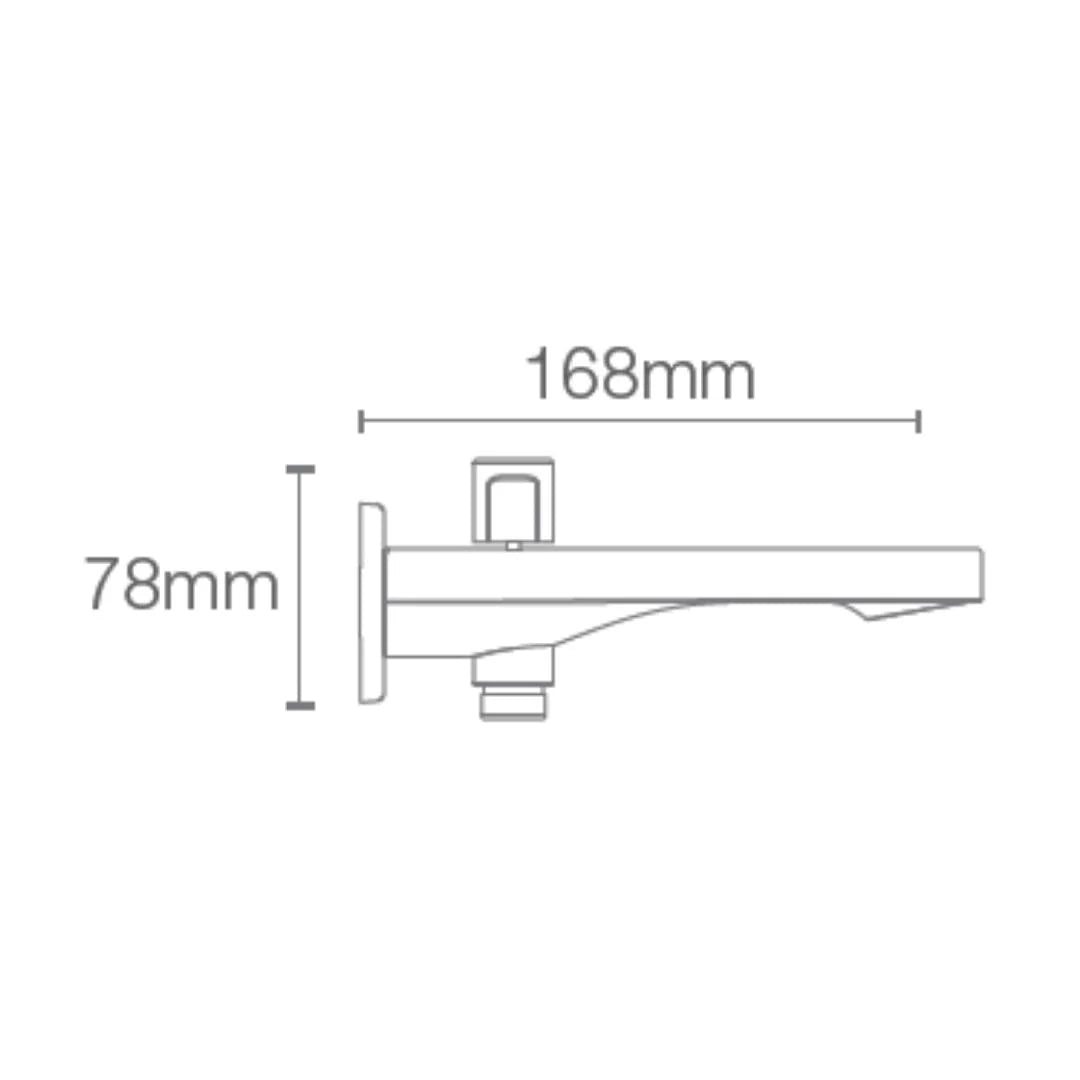 Kohler Wall Mounted Spout Parallel 23511IN-AF - French Gold