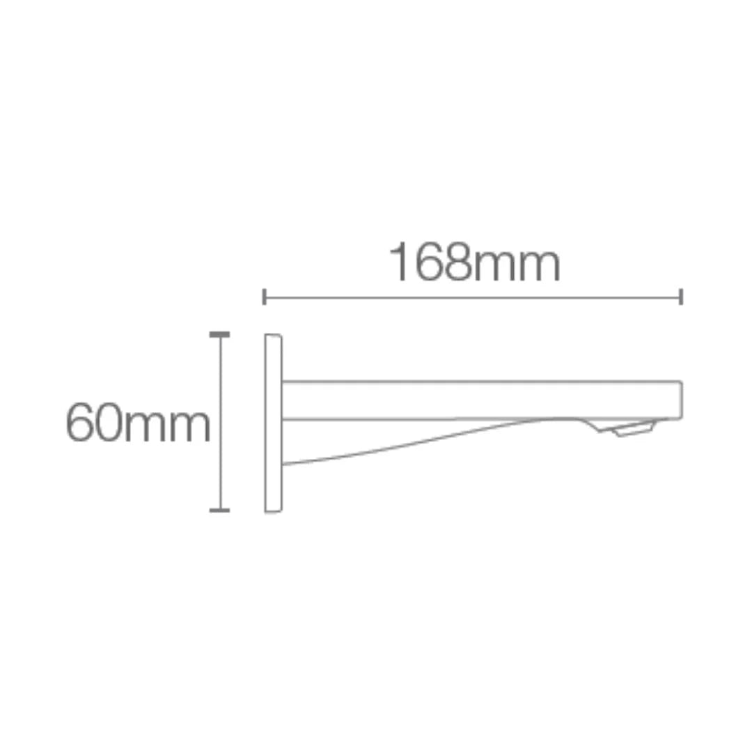 Kohler Wall Mounted Spout Parallel 23512IN-AF - French Gold