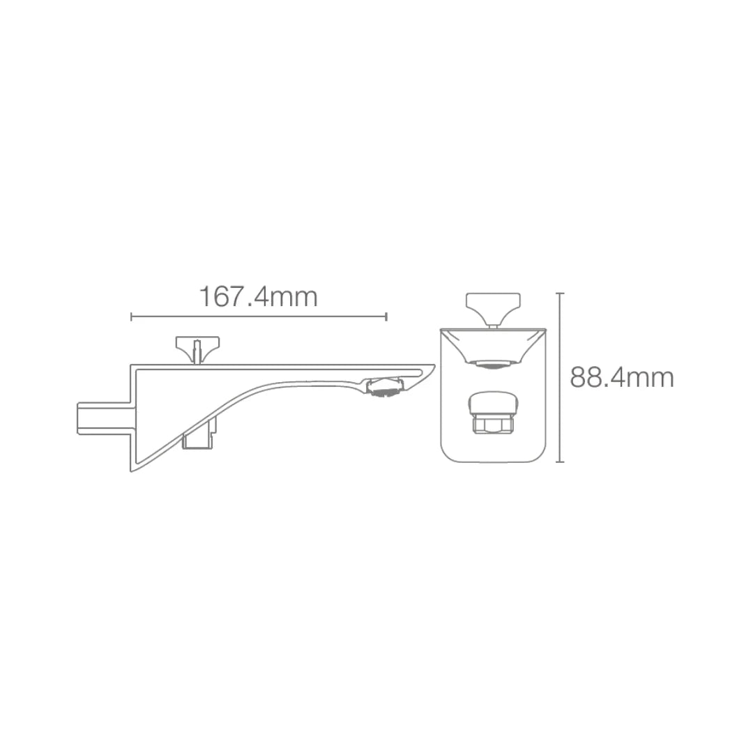 Kohler Wall Mounted Spout Modernlife Edge 25764IN-BL - Black Matt