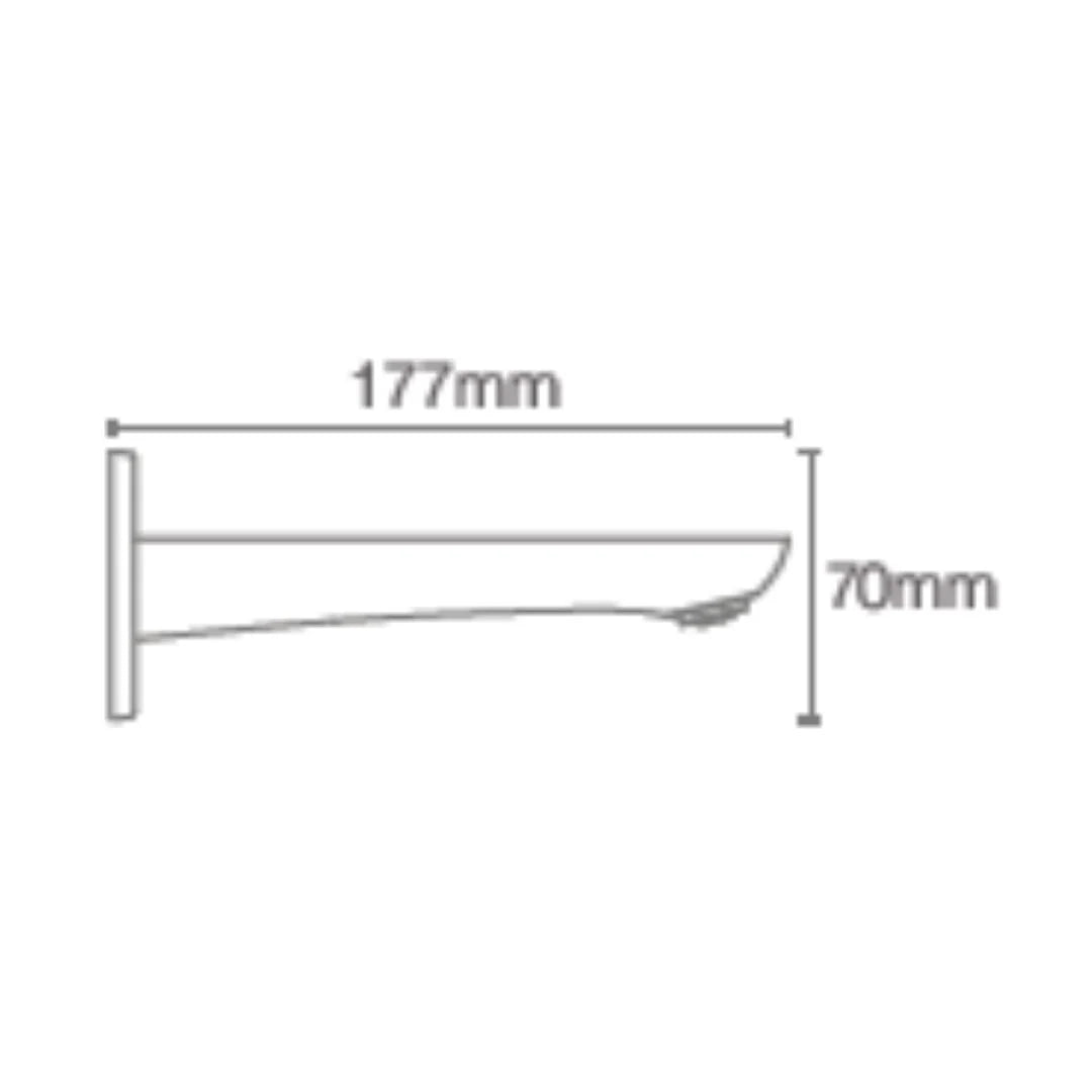 Kohler Wall Mounted Spout Aleo 99061IN-BL - Black Matt