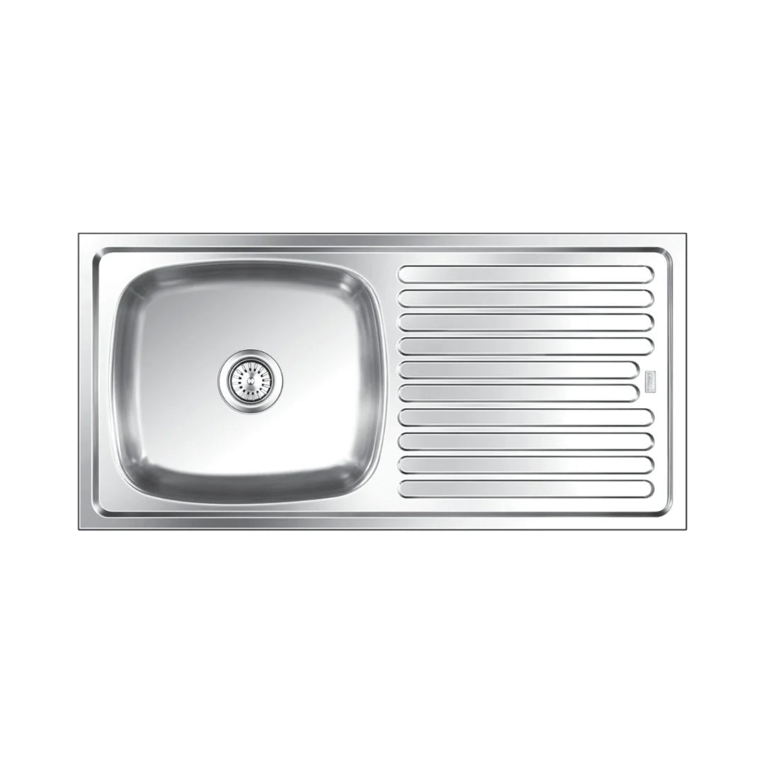 Nirali Stainless Steel Sink Popular Range ELEGANCE BIG 10 ( 41 x 20 inches ) - Glossy