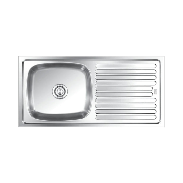 Nirali Stainless Steel Sink Popular Range ELEGANCE JUNIOR ( 27 x 16 inches ) - Satin