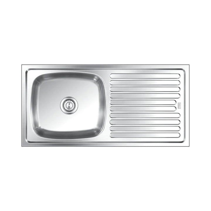 Nirali Stainless Steel Sink Popular Range ELEGANCE MEDIUM ( 39.5 x 20 inches ) - Satin