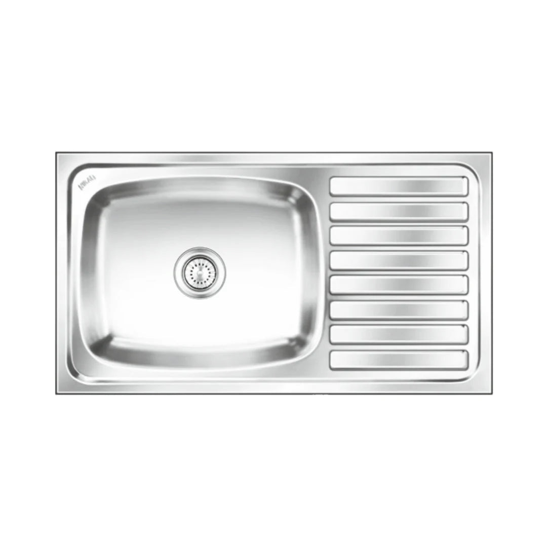 Nirali Stainless Steel Sink Popular Range ELEGANCE ULTRA BIG ( 36 x 20 inches ) - Glossy