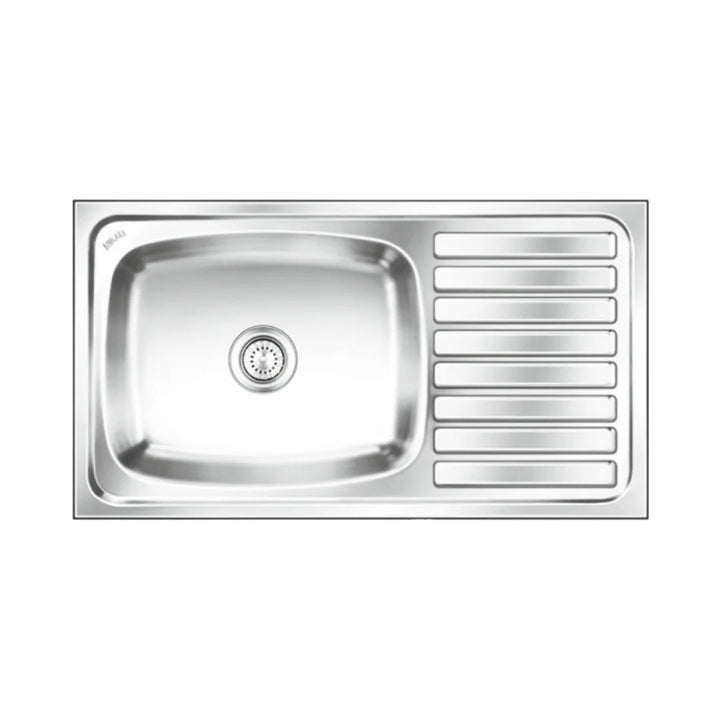 Nirali Stainless Steel Sink Popular Range ELEGANCE ULTRA LARGE ( 39.5 x 20 inches ) - Satin