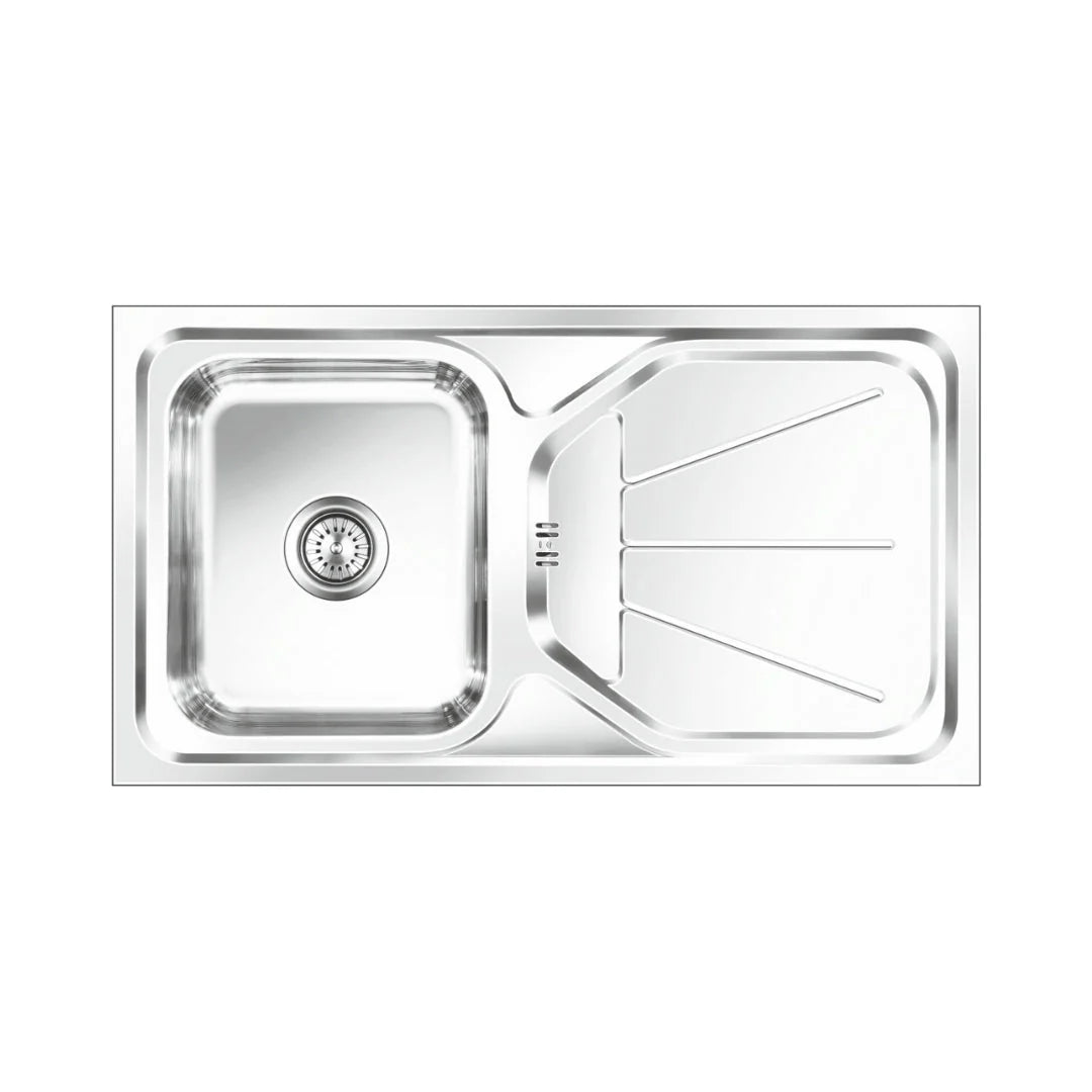 Nirali Stainless Steel Sink D'Signo Range ELEGANCE UNIQUE BIG ( 41 x 20 inches ) - Glossy