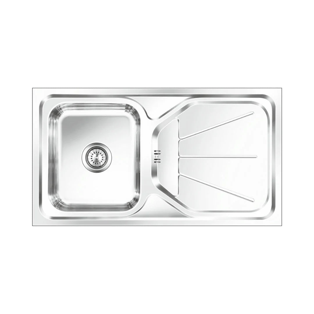 Nirali Stainless Steel Sink D'Signo Range ELEGANCE UNIQUE BIG ( 41 x 20 inches ) - Satin