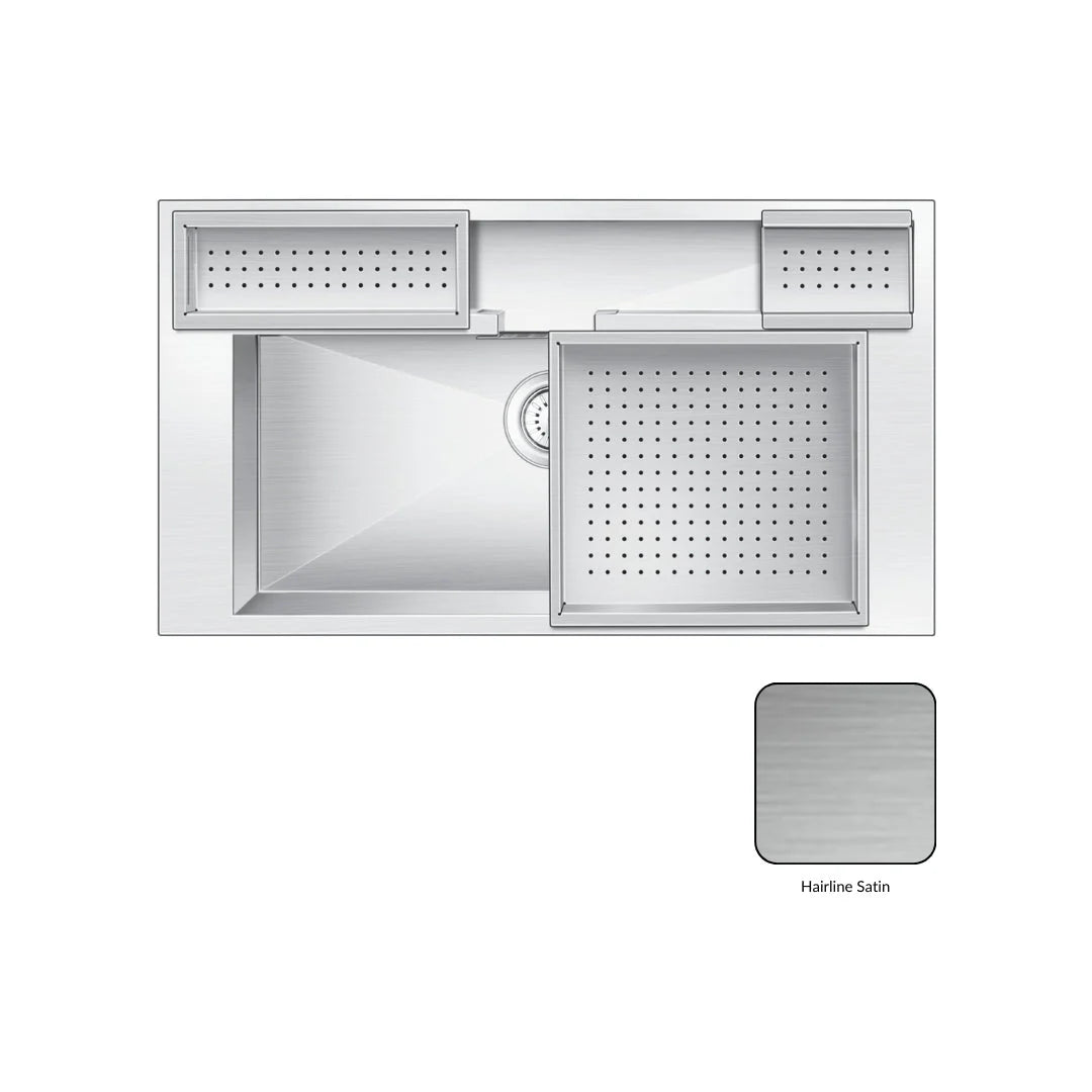 Nirali Stainless Steel Sink Expell Range ERA ( 36 x 20 inches ) - Satin