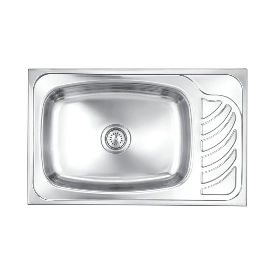 Nirali Stainless Steel Sink D'Signo Range EUREKA JUMBO ( 34 x 21 inches ) - Glossy