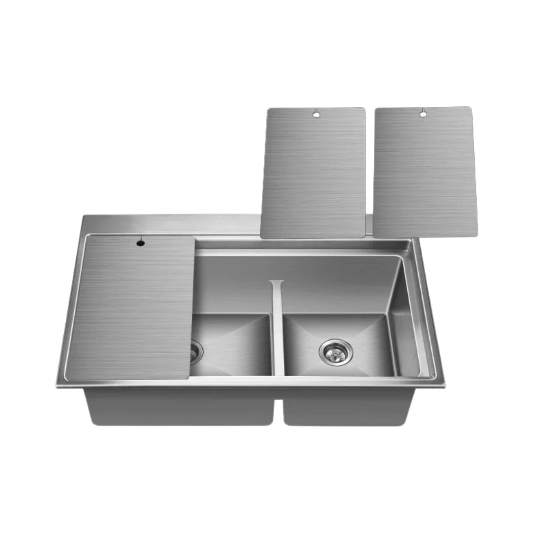 Nirali Stainless Steel Sink Expell Range EXA ( 31.5 x 19.5 inches ) - Satin