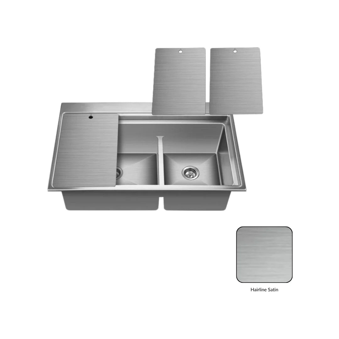 Nirali Stainless Steel Sink Expell Range EXA ( 31.5 x 19.5 inches ) - Satin