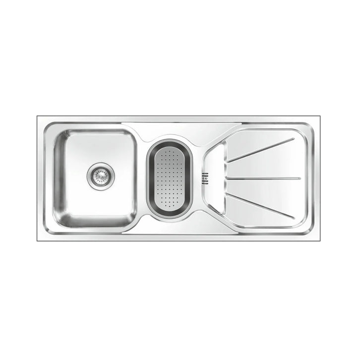 Nirali Stainless Steel Sink D'Signo Range FABULOUS SMALL ( 41 x 20 inches ) - Anti-Scratch