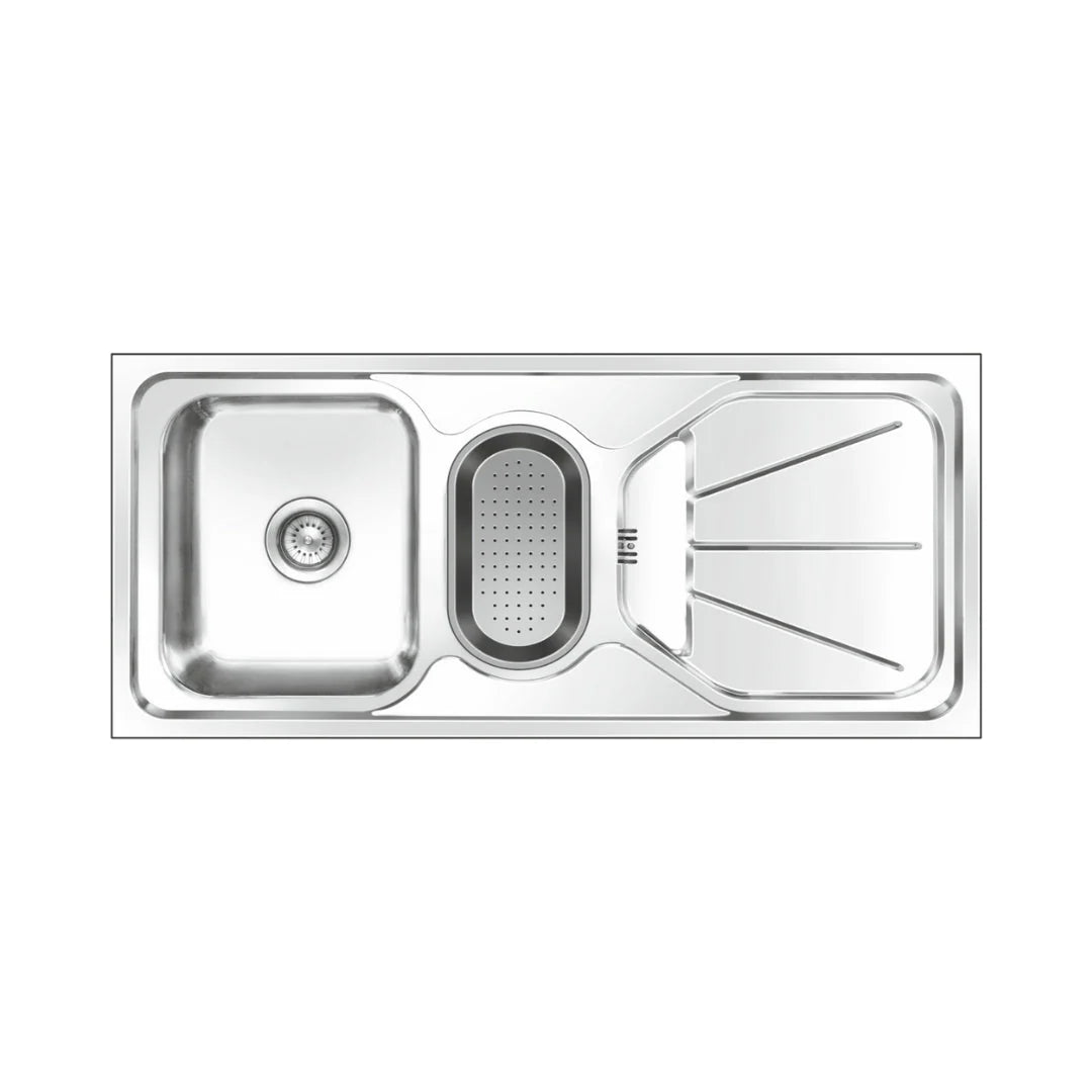 Nirali Stainless Steel Sink D'Signo Range FABULOUS UNIQUE ( 45 x 20 inches ) - Glossy