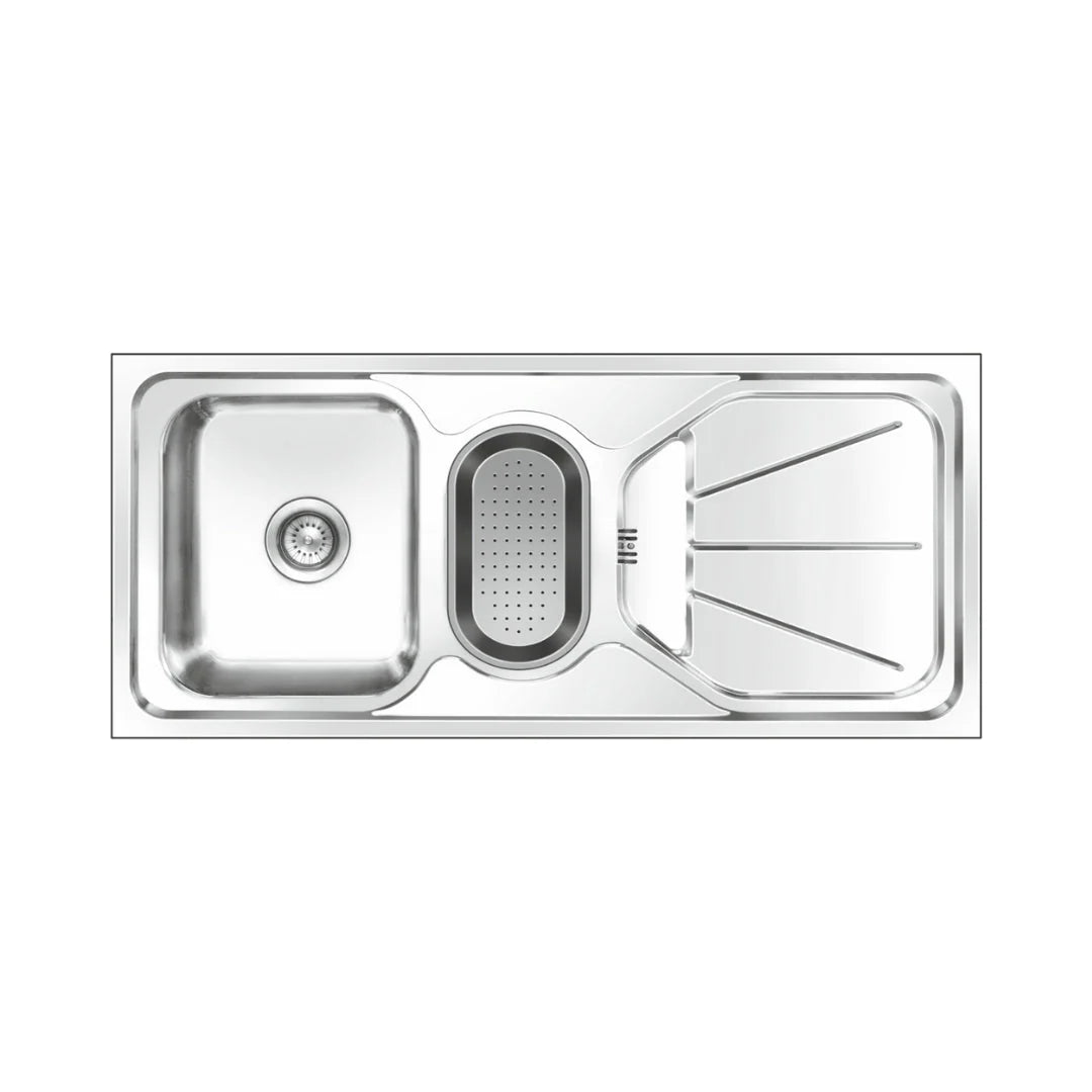 Nirali Stainless Steel Sink D'Signo Range FABULOUS UNIQUE ( 45 x 20 inches ) - Satin