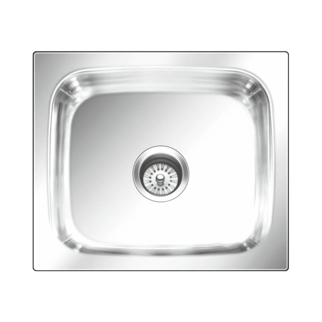Nirali Stainless Steel Sink Popular Range GRACE PLAIN BIG ( 21 x 18 inches ) - Anti-Scratch