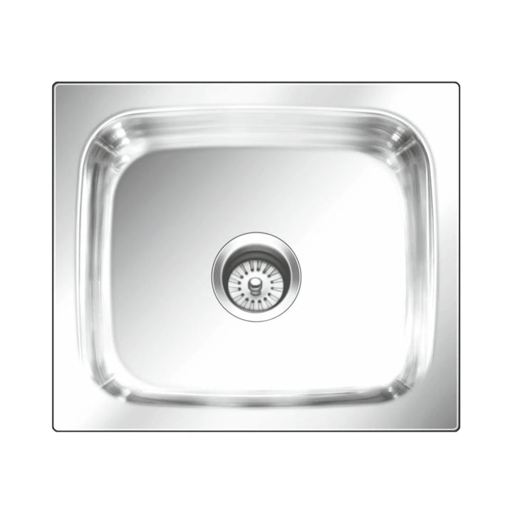 Nirali Stainless Steel Sink Popular Range GRACE PLAIN BIG ( 21 x 18 inches ) - Satin