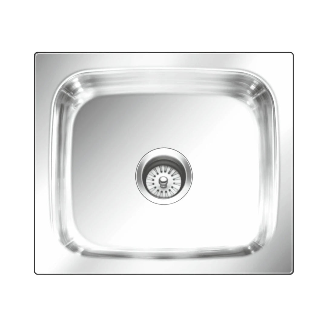 Nirali Stainless Steel Sink Popular Range GRACE PLAIN LARGE ( 24 x 18 inches ) - Anti-Scratch