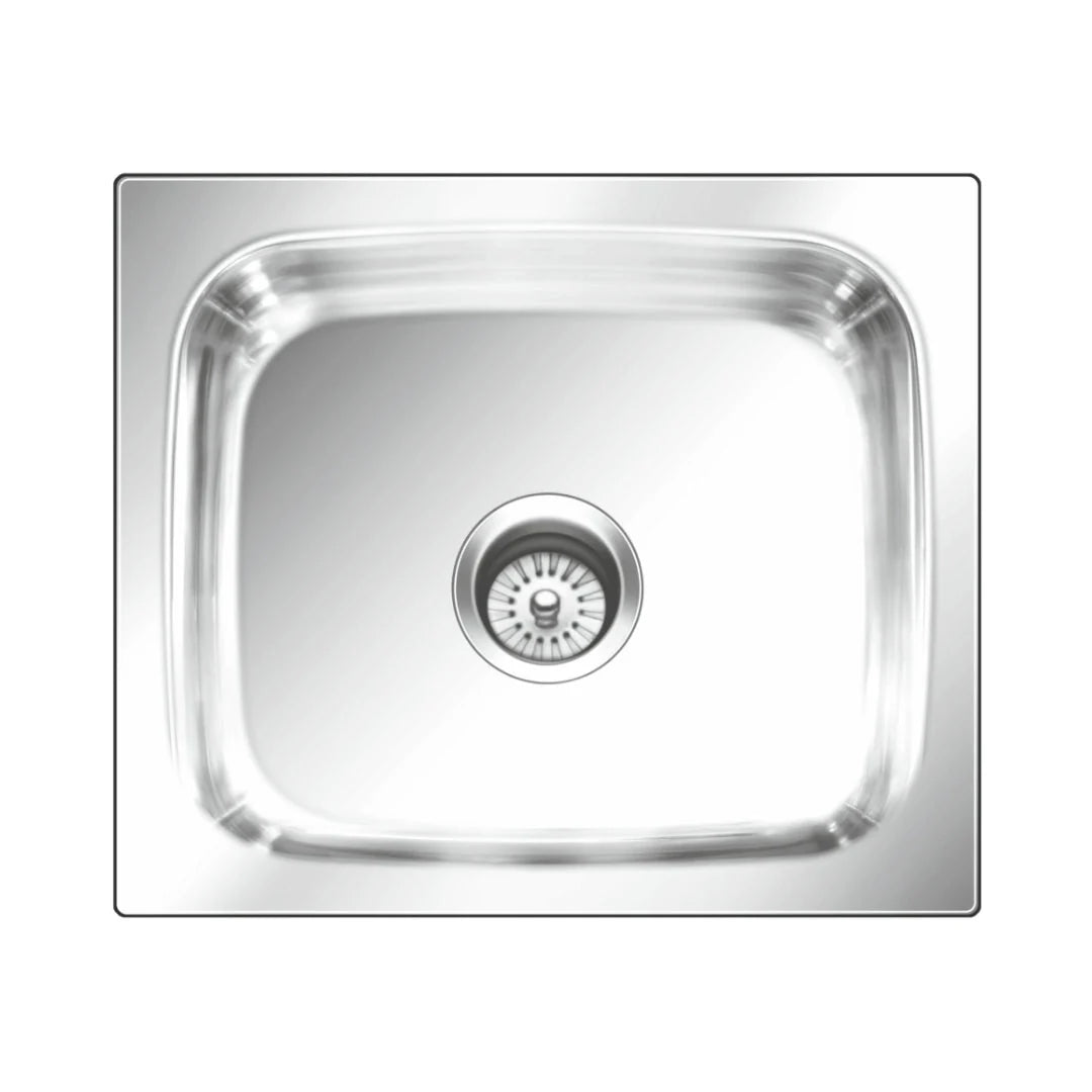 Nirali Stainless Steel Sink Popular Range GRACE PLAIN MASTER ( 16 x 14 inches ) - Glossy