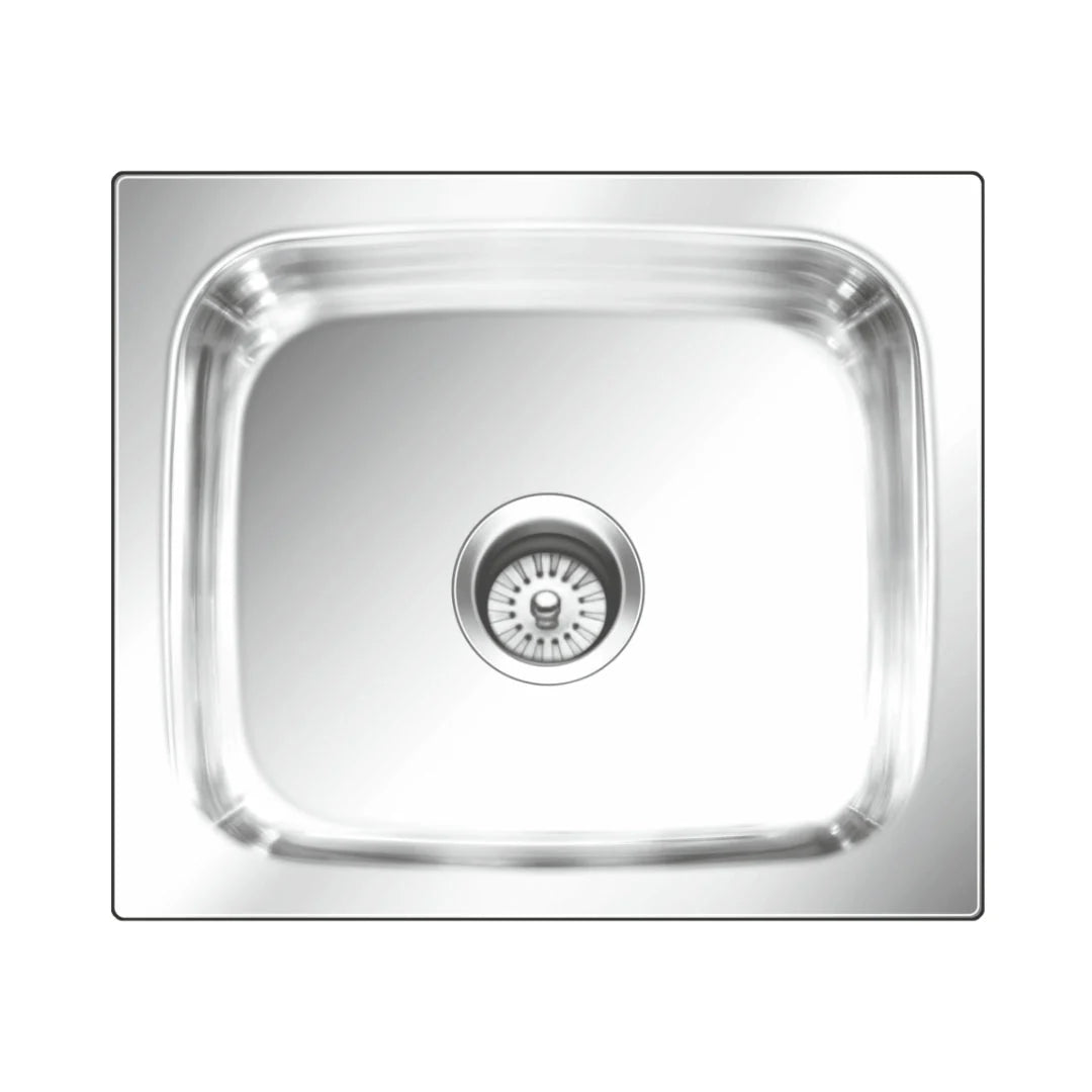 Nirali Stainless Steel Sink Popular Range GRACE PLAIN MINI ( 15 x 12 inches ) - Glossy
