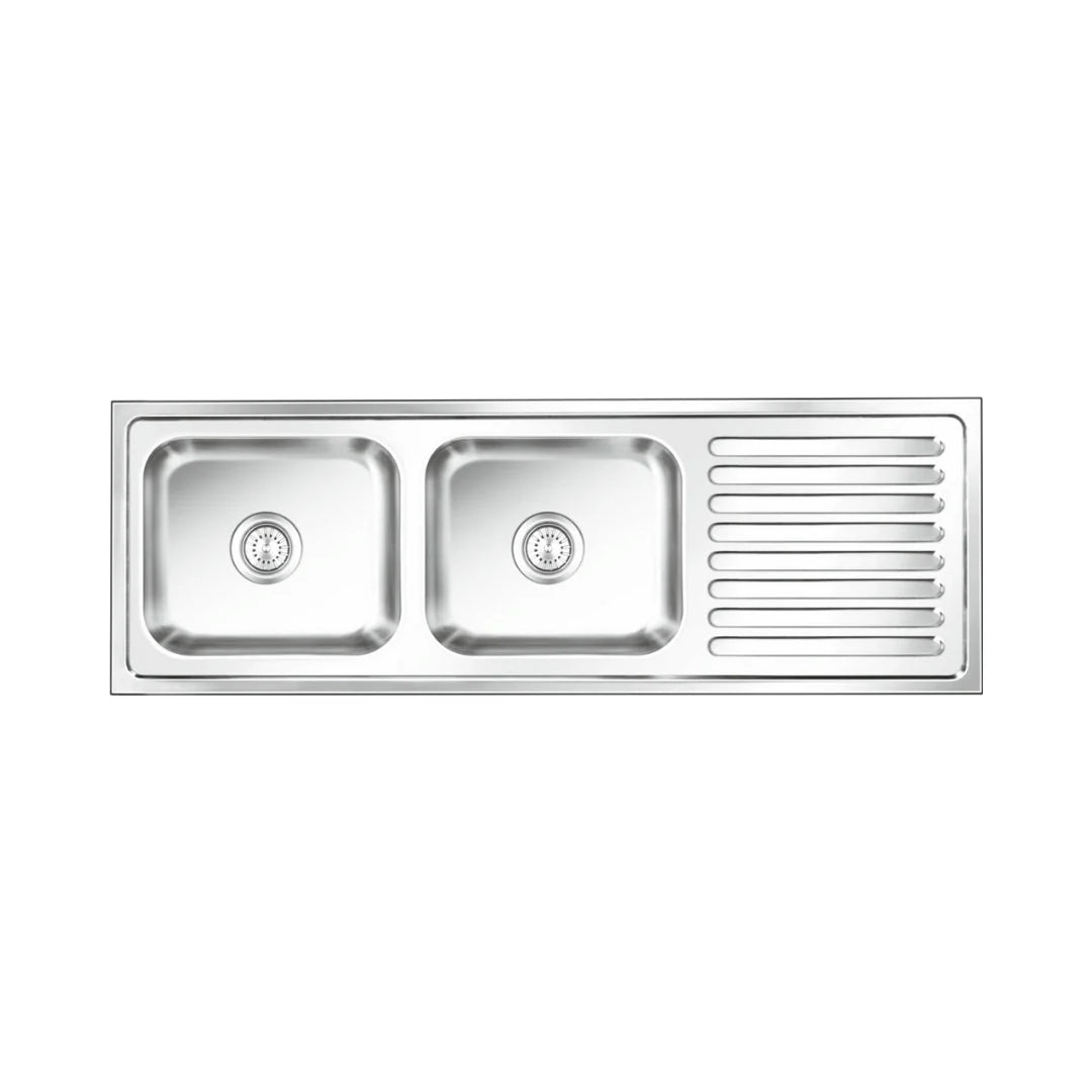 Nirali Stainless Steel Sink Popular Range GRACEFUL ELEGANCE BIG ( 61 x 20 inches ) - Satin