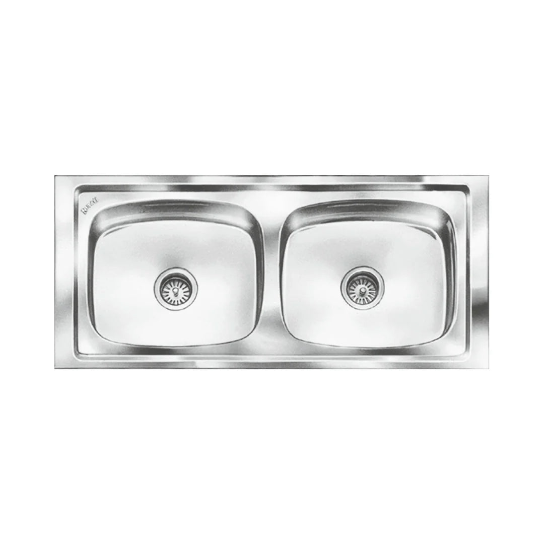 Nirali Stainless Steel Sink Popular Range GRACEFUL GLORY LARGE ( 50 x 20 inches ) - Glossy