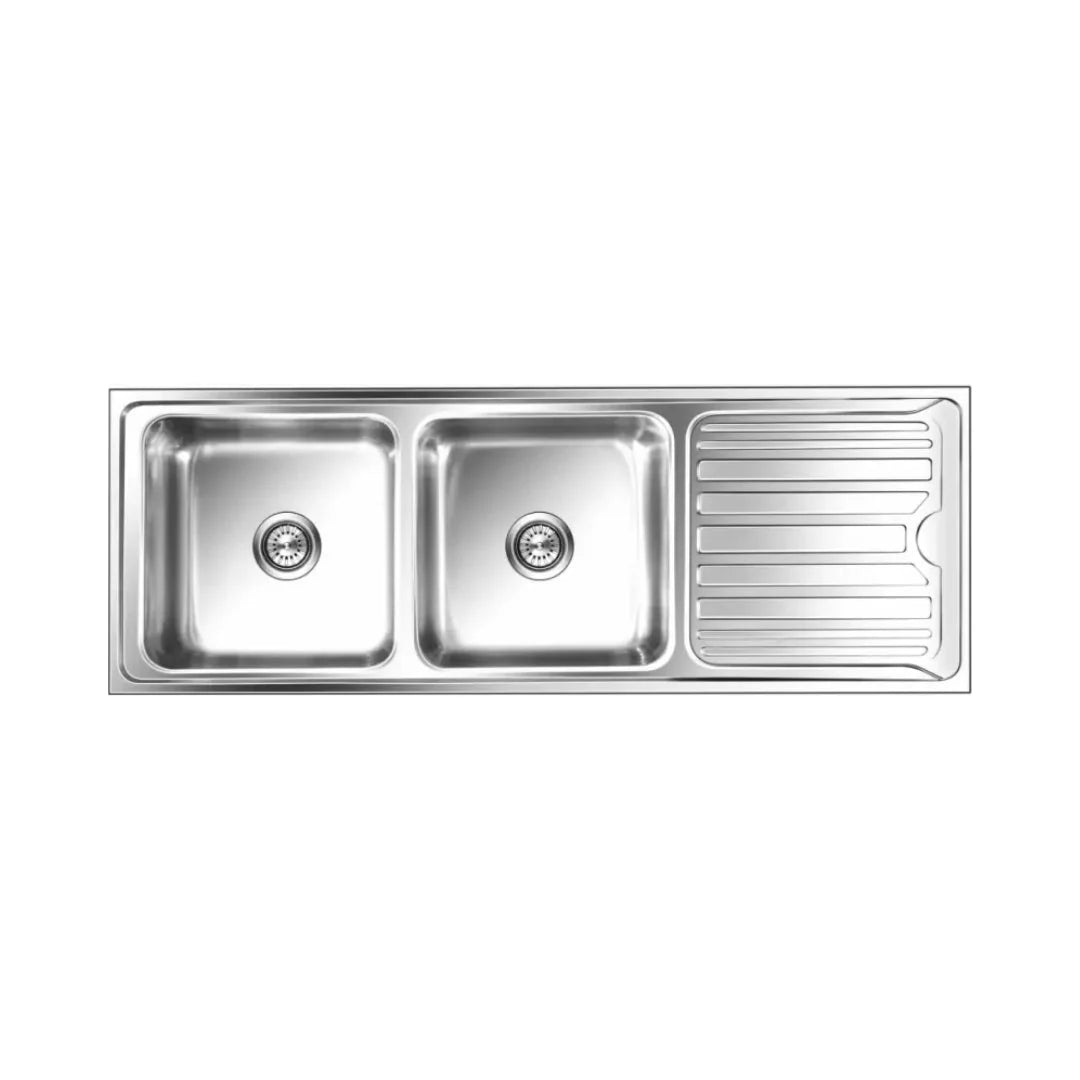 Nirali Stainless Steel Sink Silent Square Range LUXOR SMALL ( 54 x 20 inches ) - Satin