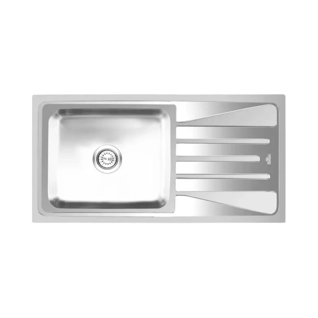 Nirali Stainless Steel Sink Orbis Range OLIVIA SMALL ( 36 x 18 inches ) - Satin