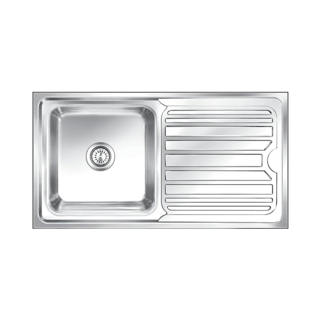 Nirali Stainless Steel Sink Silent Square Range OLYMPIA MINI ( 32 x 18 inches ) - Glossy