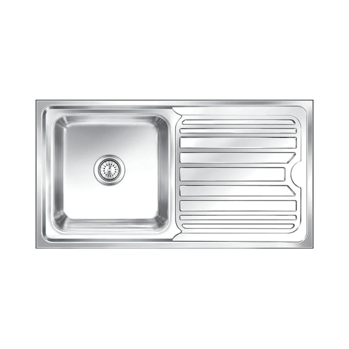 Nirali Stainless Steel Sink Silent Square Range OLYMPIA SMALL ( 37.5 x 20 inches ) - Satin