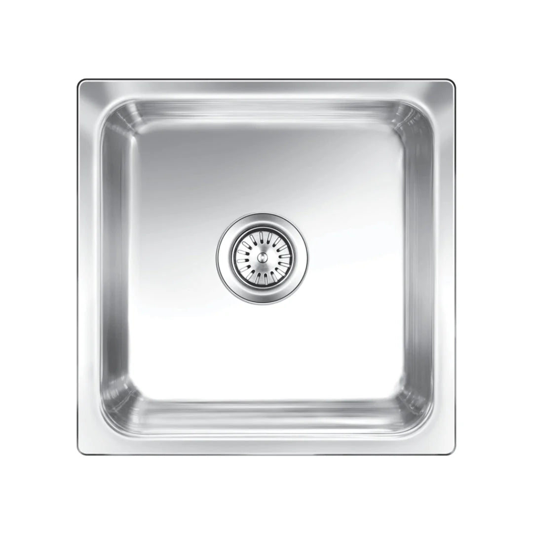 Nirali Stainless Steel Sink Silent Square Range OMNI MEDIUM ( 19 x 19 inches ) - Glossy