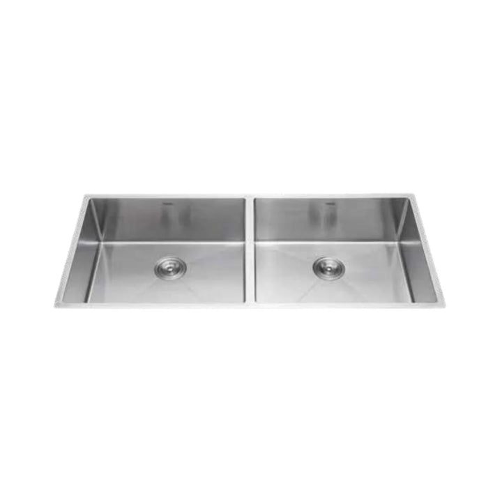 Hindware Stainless Steel Sink Handmade Series DOUBLE BOWL SUPERIO NEO 37 x 18 ( 37 x 18 inches ) - Satin