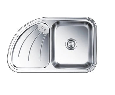 Nirali Stainless Steel Sink D'Signo Range ULTIMO LHD ( 34 x 21 inches ) - Anti-Scratch