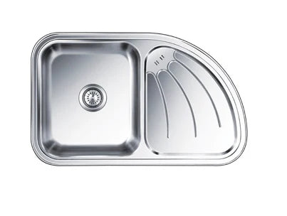 Nirali Stainless Steel Sink D'Signo Range ULTIMO RHD ( 34 x 21 inches ) - Satin