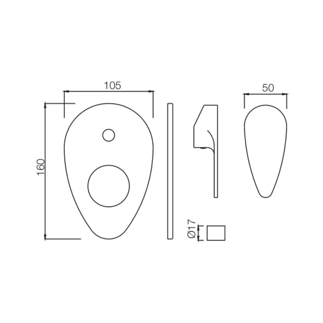 Jaquar 2 Way Diverter Vignette Prime VGP-ABR-81065MK Normal Flow - Antique Bronze Finish
