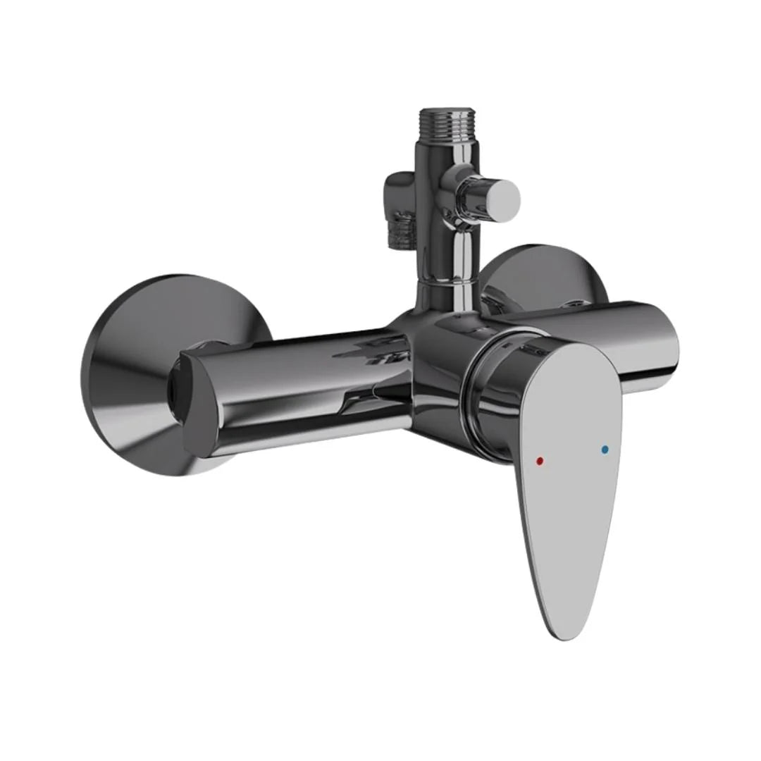 Jaquar 2 Way Wall Mixer Vignette Prime VGP-BCH-81145 Normal Flow - Black Chrome Finish