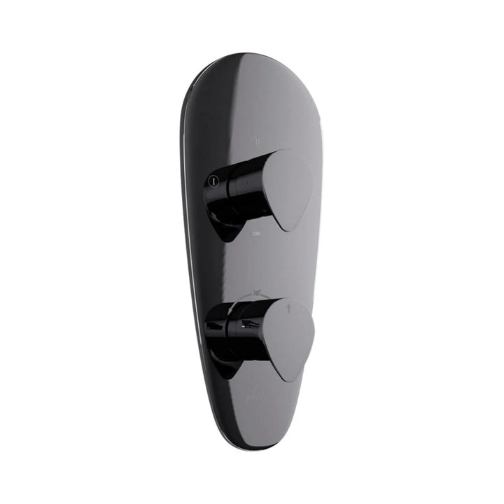 Jaquar 3 Way Thermostatic Diverter Vignette Prime VGP-BCH-81683 Normal Flow - Black Chrome Finish
