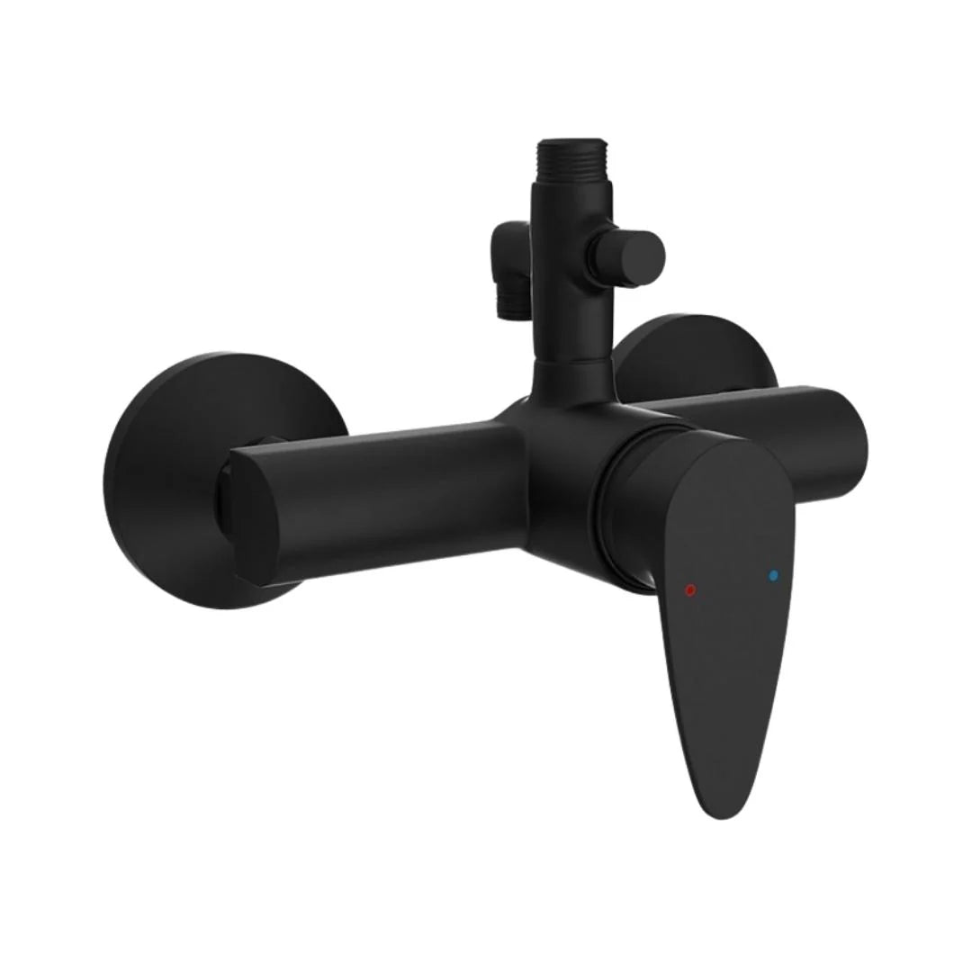 Jaquar 2 Way Wall Mixer Vignette Prime VGP-BLM-81145 Normal Flow - Black Matt Finish