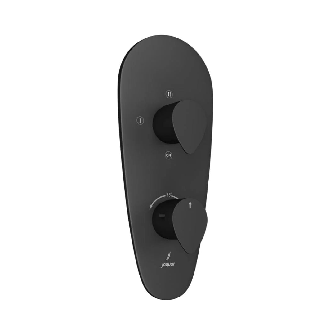 Jaquar 3 Way Thermostatic Diverter Vignette Prime VGP-BLM-81683 Normal Flow - Black Matt Finish