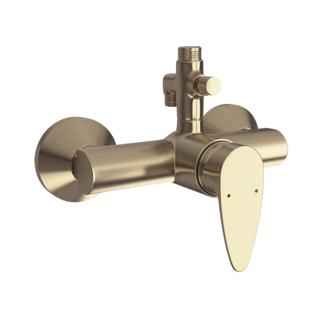 Jaquar 2 Way Wall Mixer Vignette Prime VGP-GDS-81145 Normal Flow - Gold Dust Finish