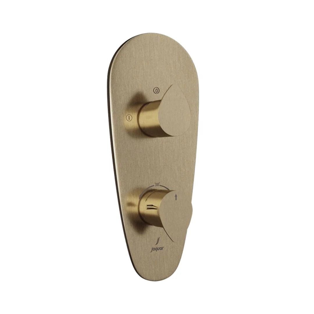 Jaquar 2 Way Thermostatic Diverter Vignette Prime VGP-GDS-81681 Normal Flow - Gold Dust Finish