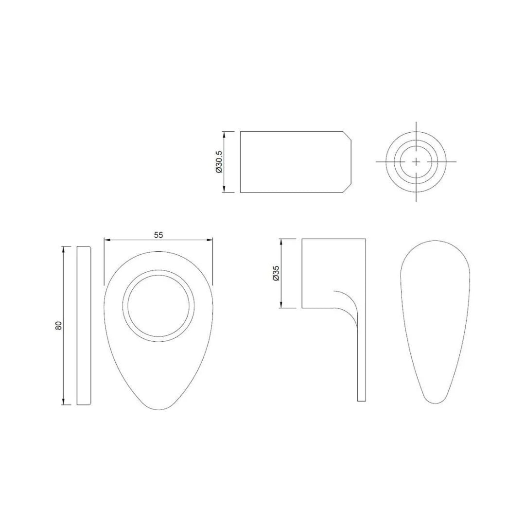 Jaquar Basin Area Stop Valve Vignette Prime VGP-GLD-81083 - Full Gold