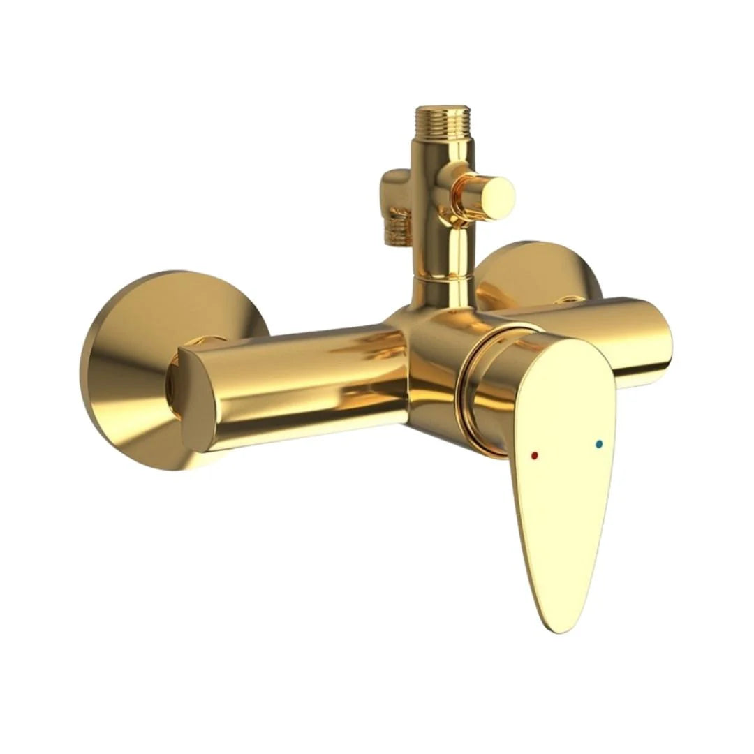 Jaquar 2 Way Wall Mixer Vignette Prime VGP-GLD-81145 Normal Flow - Full Gold Finish