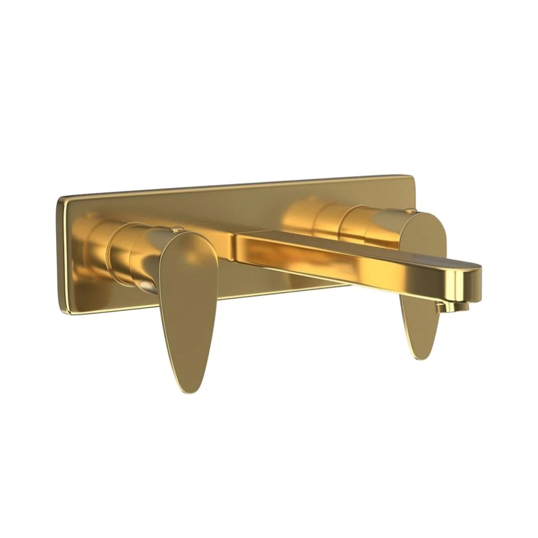 Jaquar Wall Mounted Basin Mixer Vignette Prime VGP-GLD-81433 - Full Gold