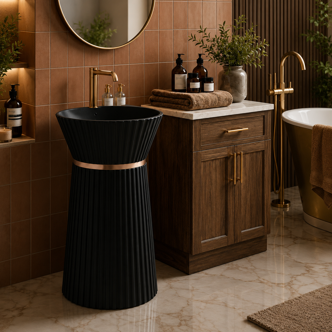 SCUBA ARTIFICIAL STONE PEDESTAL BASIN SC-9318